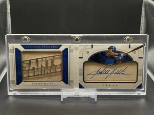 2021 National Treasures Adrian Beltre Santo Domingo Signature Materials Auto /10 - Picture 1 of 2