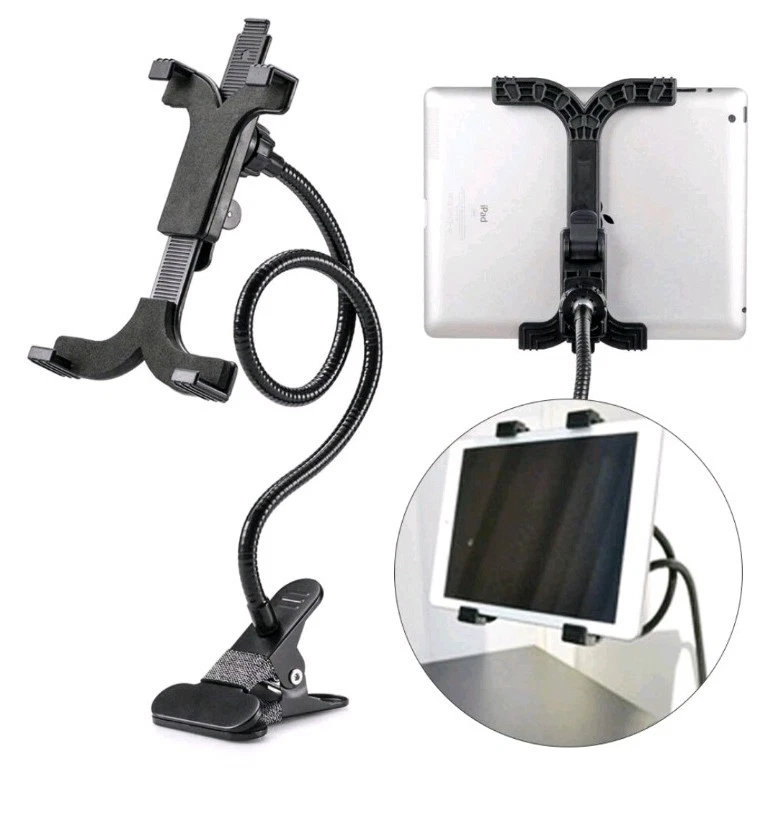 Supporto tablet girevole 360° supporto scrivania letto pigro per iPad Air iPhone Samsung - Immagine 1 di 1