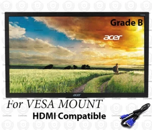 Name Brand 22" HDMI Monitor LCD for Desktop computer monitor Grade-B VESA MOUNT - Picture 1 of 3