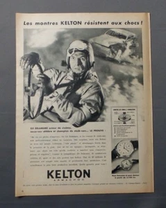 PUB WERBUNG ALTE ADVERT CLIPPING 25917 GIL DELAMARE TRÄGT EINE UHR KELTON - Bild 1 von 1