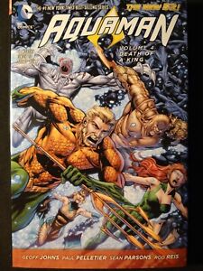 Aquaman Vol 4: Death of A King (DC Comics Hardcover) Geoff Johns, Rod Reis
