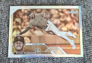 Ryan McMahon 2023 Topps Chrome Baseball Sepia Refractor Parallel Rockies #70