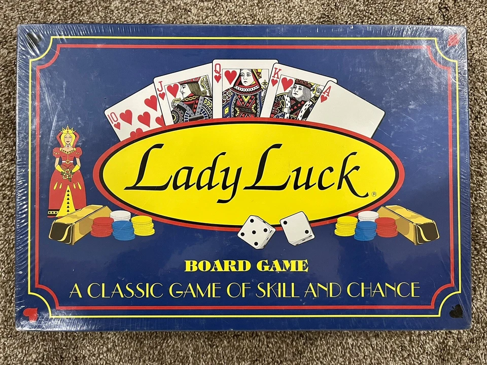 Lady Luck Board Game 1996 Factory 5 Games of Skill