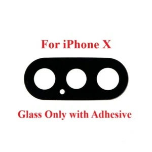 Rückseite Kamera Linse Ersatz mit Kleber für iPhone X 10 A1865 A1901 A1902 - Bild 1 von 5
