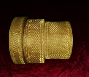 Liturgisches Gewand Metallic Jacquard Gold Gallone Zierleiste Design, 2,5-4 und 6 cm 