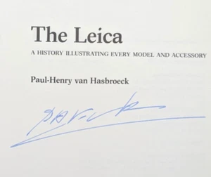 LEICA HISTORY ILLUS. EVERY MODEL & ACCESSORY Van Hasbroeck Sotheby 1983 Signed - Picture 1 of 9