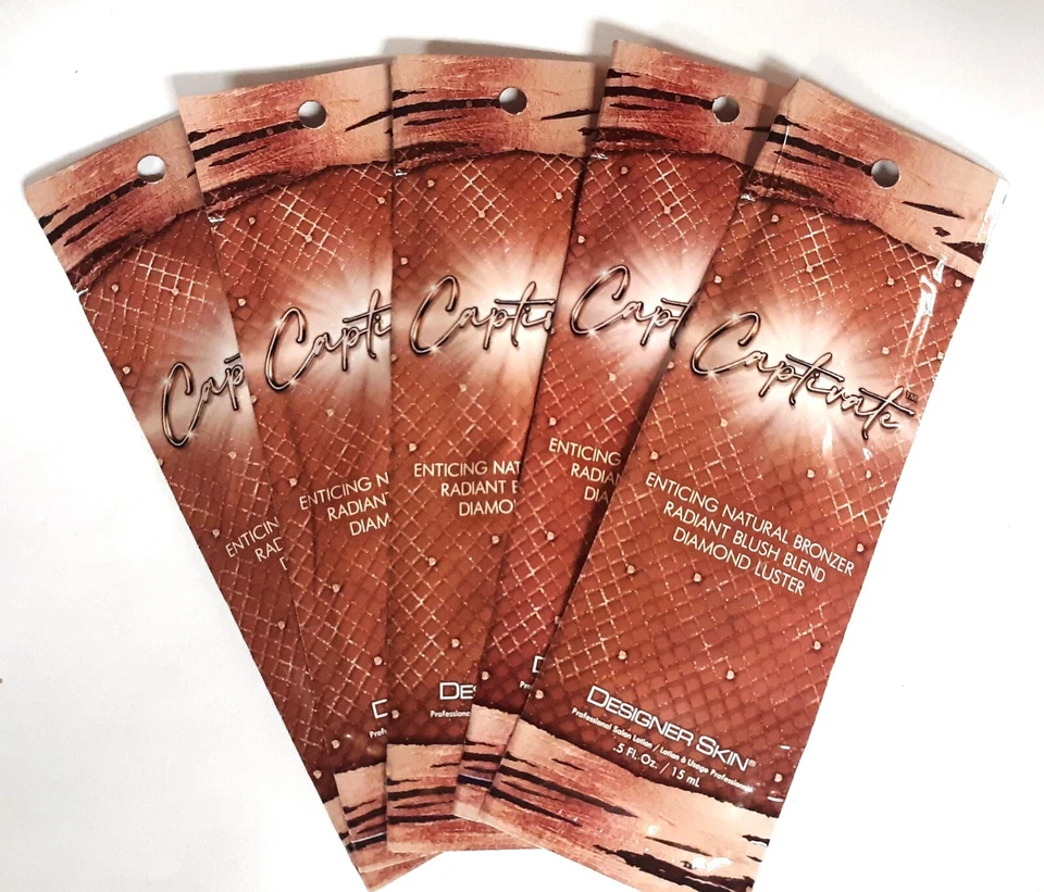 5 paquetes de bronceadores naturales de diseñador Skin CAPTIVATE Foto 1 de 1