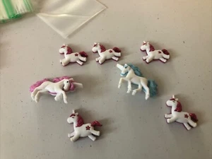 craft embellishments- Set Of Unicorns-/2”-3/4”-7 Pces - Picture 1 of 2