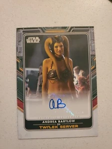 Andrea Bartlow 2022 Topps Star Wars The Book Of Bobba Fett Autograph Auto #AB - Picture 1 of 3