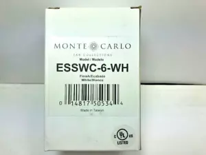 Monte Carlo Fan Company 4 Speed Dimmer Wall Control, White - ESSWC-6-WH - Picture 1 of 13