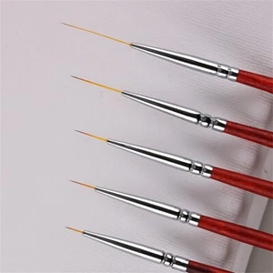 Nail Art Brushes UV Gel Polish Painting Art Design Pen Brush For Thin Details - Picture 1 of 23