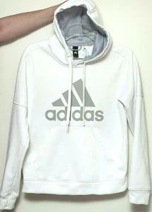 GORGEOUS ADIDAS CLIMA WARM YOUTH GIRLS FASHION HOODED SWEATSHIRT WHITE M 12-14 - Picture 1 of 4