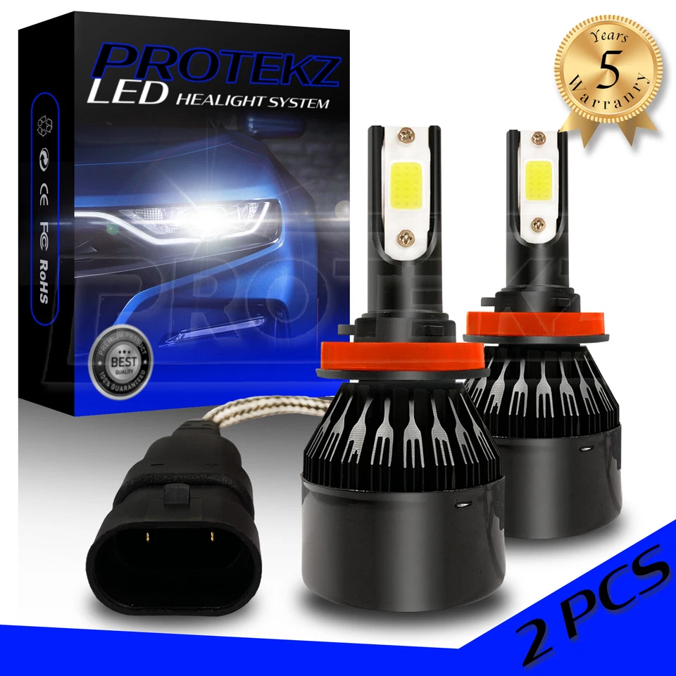 LED HID Headlight Protekz 6K Conversion kit 9006 6000K for 1993-1997 Volvo 850 B - Image 1 of 4