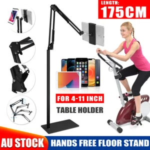 Long Arm Tablet Stand Phone Holder Desk Mount For iPad iPhone Samsung Adjustable - Picture 1 of 12