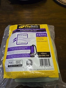 ProTeam 100431 Intercept Micro Filter Bag, Open Collar, Fits 6 qt. (10 pk.) - Picture 1 of 6