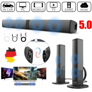 Neu Bluetooth Soundbar TV-PC Sound System 3D Surround Subwoofer Lautsprecher USB - Bild 1 von 16