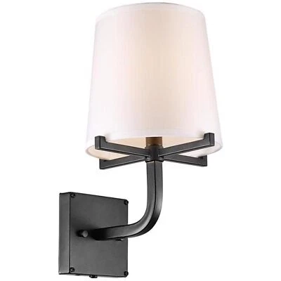 Globe Electric Valerie 1-Light Dark Bronze Modern Farmhouse Wall Sconce - Case - Image 1 of 4