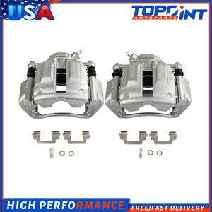 For 2006-2007 Mercedes-Benz C280 AWD w/ Bracket Set of 2 Front Brake Calipers - Picture 1 of 6