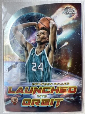 2023-24 Topps Chrome Cosmic Launched into Orbit LIO-3 Brandon Miller RC - Image 1 of 2