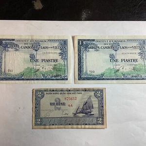 Lot 3 Banknoten - Vietnam - Bild 1 von 2