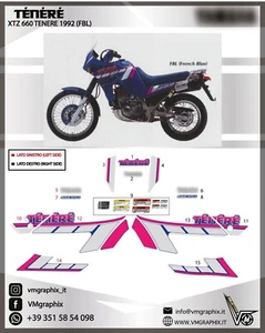 Aufkleber XTZ 660 TENERE 3YF 1991-1993 XT 660 Grafik/Stickers/Decals - Bild 1 von 1