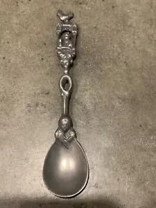 Cuchara de colección religiosa de peltre de San Francisco rara - Imagen 1 de 3