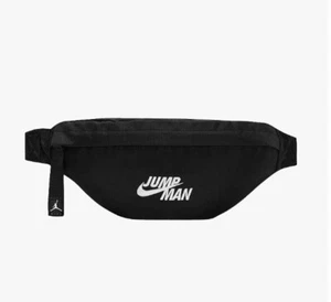 Jordan Jumpman x Nike Black Crossbody Bag Waist Pack Fanny Pack NWT White NEW - Picture 1 of 3