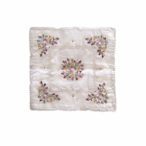 Victoriana Cream Applique Embroidered Cushion Cover 45 x 45 cm - Picture 1 of 3