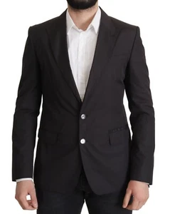 DOLCE & GABBANA Blazer Jacket TAORMINA Black Single Breasted IT50/US40/L 2400usd - Picture 1 of 11