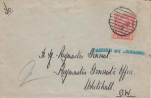 British Naval, Mute 8 Bar Circular Cancel, Censored, See Remark, (M1642) - Picture 1 of 1