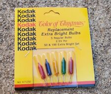 Kodak Color of Christmas 5 Replacement Extra Bright Bulbs K71250 5x2.5V Color 