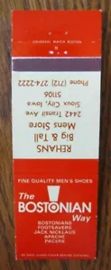 CLOTHING STORE MATCHBOOK COVER: REHANS MEN STORE (SIOUX CITY, IOWA) -G23 - Picture 1 of 1