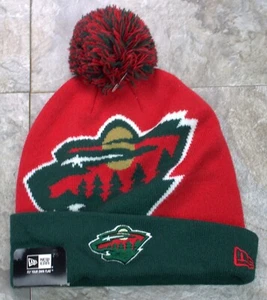 Cappello invernale berretto in maglia Minnesota Wild NHL nuovo con etichette - Foto 1 di 1