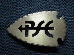 PSE ARCHERY ARROWHEAD CUT OUT BRASS BELT BUCKLE! VINTAGE! RARE! HANDMADE! USA! - Picture 1 of 9