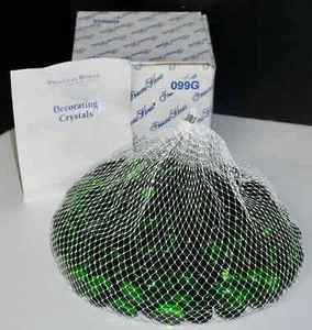 NIB Princess House Decorating Crystals Luster Beads Green 099G NEW IN BOX - Picture 1 of 4