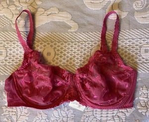 Sujetador Victoria's Secret 38C Sin Forro Bordado Encaje Rosa De Colección Country Nuevo Con Etiquetas Nuevo Años 90’s - Imagen 1 de 8