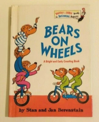 BEARS ON WHEELS by Stan & Jan Berenstain Dr Seuss Bright & Early Books Beginners - Image 1 of 4