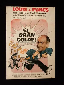 FAITES SAUTER LA BANQUE! (1964) * LOUIS DE FUNES * CLECH * PÓSTER ARGENTINO 1sh - Imagen 1 de 1