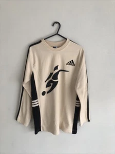 Adidas Retro Vintage Long Sleeve Football Jumper Size Adult Medium - Picture 1 of 4