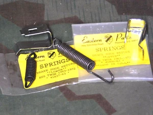 Panhead, Shovelhead Rear Brake Shoe Springs And Retaining Clips. 63 - 72 - Bild 1 von 1