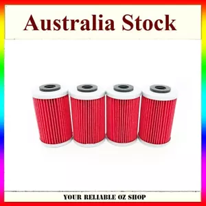 4Pc Oil Filters For KTM SXF250 SXF450 XCF250 XCF450 XCFW250 XCW450 XCW500 EXC500 - Picture 1 of 5