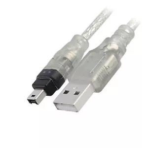 P95 IEEE 1394 4 Pol. Stecker Firewire to USB 2.0 Stecker Sync Kabel Adapter 1,5m - Picture 1 of 9