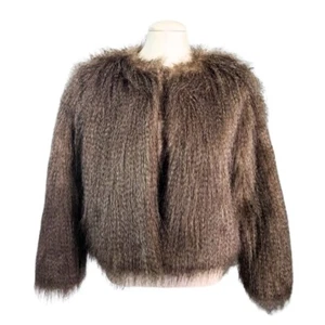 Johnnie B Mini Boden Faux Fur Swing Coat Jacket Girls 13-14Y holiday party - Picture 1 of 9