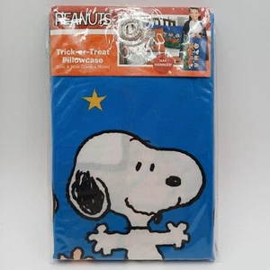 Peanuts Halloween Kissenbezug Süßes oder Saures Tasche 20x30 mit Griffen Brandneu - Bild 1 von 5