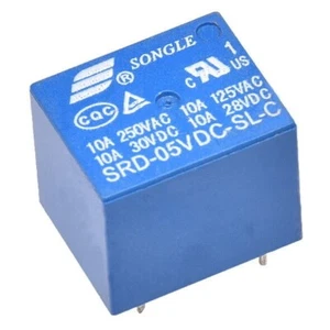 4 Pieces 5 Pin PCB Relay, SRD-05VDC-SL-C, Power Relay, 5 Pin Terminals, 5V Relay - Picture 1 of 3