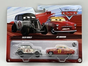 Disney Pixar Cars #3 CALEB WORLEY & #17 JET ROBINSON 2-Pack Metal 2023 - Picture 1 of 7