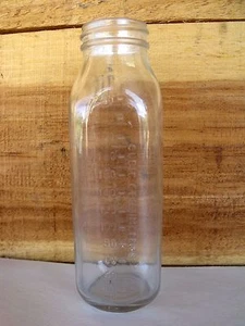 DAVOL Feed Rite 8oz Clear Glass Baby Bottle Ounces & Cubic Centimeters 6" USA - Picture 1 of 10