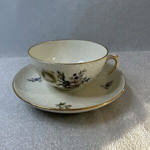 Royal Copenhagen Tea Cup and Saucer Floral Denmark Numbered 1910 1511