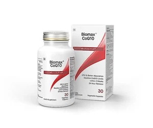 Coyne Healthcare Biomax Microactive COQ10 Veg Caps | 1 x 30s 370% Better Absorbn - Picture 1 of 5