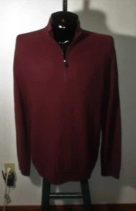 MICHAEL KORS Pullover Burgunder Langarm 1/2 Zip Größe XXL - Bild 1 von 6